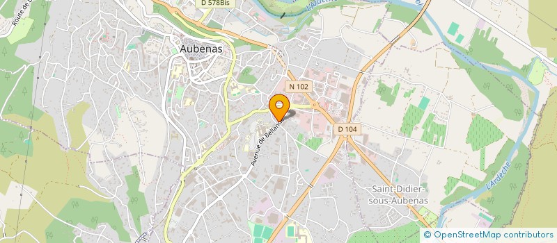 localisation de l'entreprise CARAN à AUBENAS