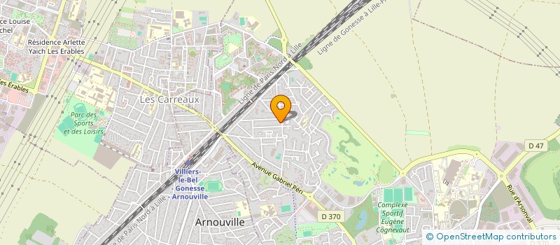 localisation de l'entreprise CARANDBUS  GONESSE