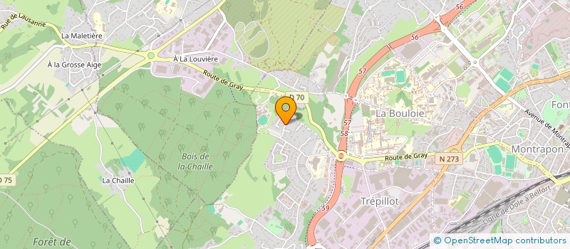 localisation de l'entreprise CARANDIS  BESANCON