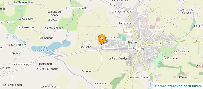 localisation de l'entreprise CARANOJE  ROMILLE