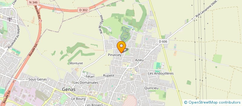 localisation de l'entreprise CARANSIERA  GENAS