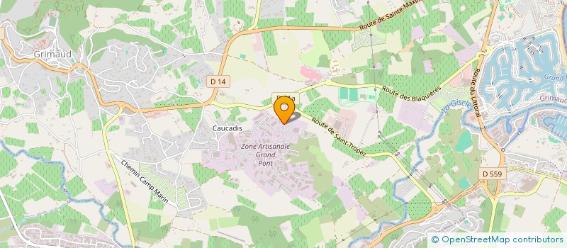 localisation de l'entreprise CARANTA BATIMENT  GRIMAUD