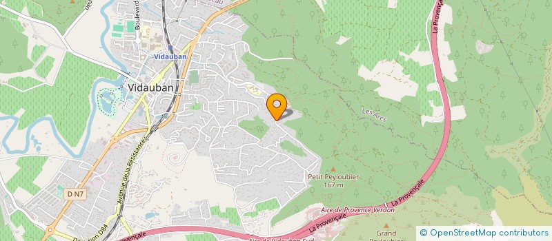 localisation de l'entreprise CARANYL SHOP  VIDAUBAN