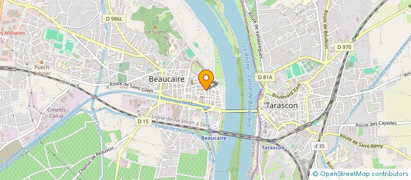 localisation de l'entreprise CARAPUCE  BEAUCAIRE