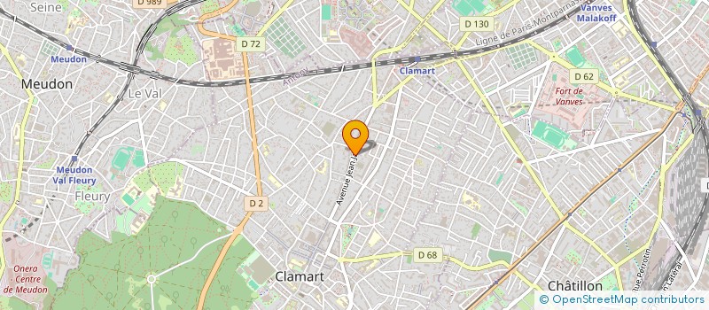 localisation de l'entreprise CARAQUAL  CLAMART