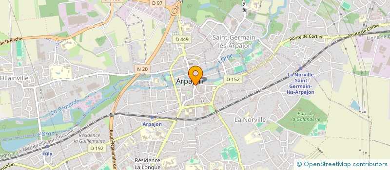 localisation de l'entreprise CARARP à ARPAJON