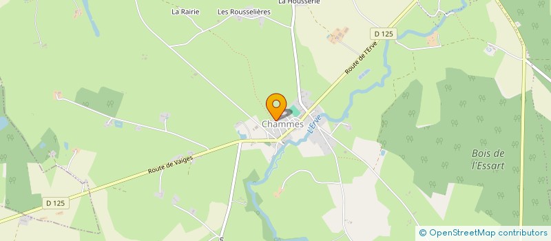 localisation de l'entreprise CARAS  SAINTE-SUZANNE-ET-CHAMMES