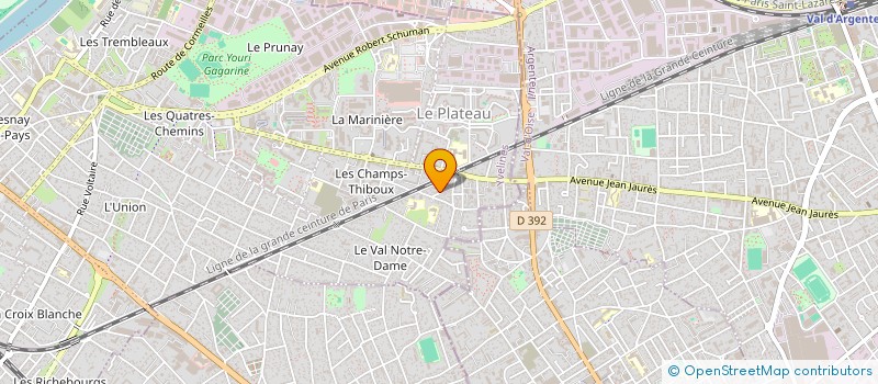 localisation de l'entreprise CARAS BATIMENT à SARTROUVILLE