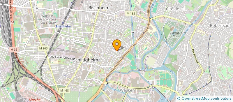 localisation de l'entreprise CARAT  SCHILTIGHEIM