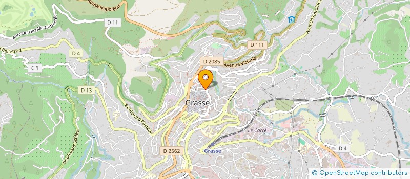 localisation de l'entreprise CARAT à GRASSE