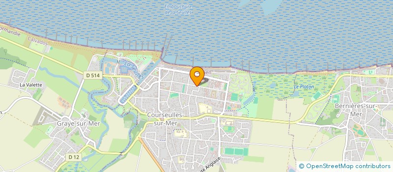 localisation de l'entreprise CARAT IMMO à COURSEULLES-SUR-MER