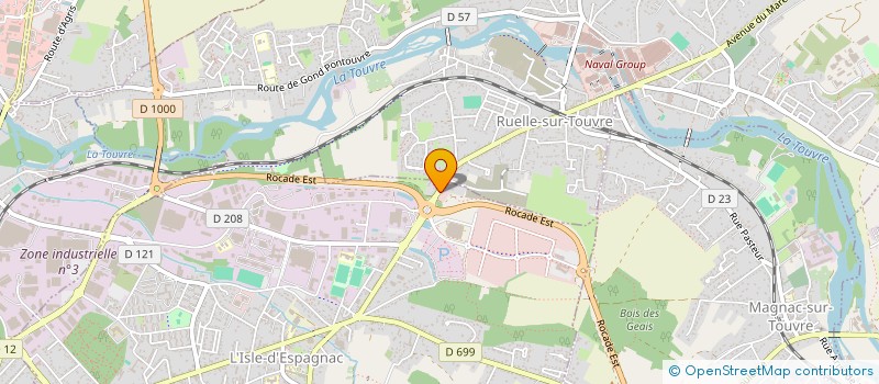 localisation de l'entreprise CARAT.NOT  L'ISLE-D'ESPAGNAC