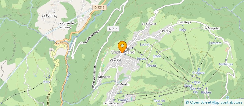 localisation de l'entreprise CARATS DES NEIGE  LE CREST