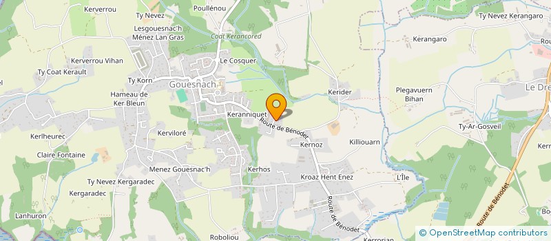 localisation de l'entreprise CARAUD  GOUESNACH