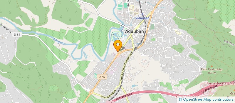 localisation de l'entreprise CARAUD  VIDAUBAN