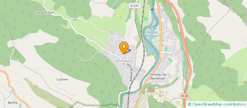 localisation de l'entreprise CARAUD DELMAS à FOIX