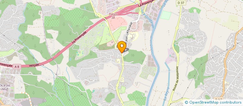 localisation de l'entreprise CARAUDAN à FREJUS