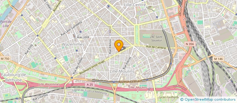 localisation de l'entreprise CARAUDRET à LILLE