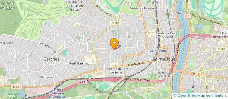 localisation de l'entreprise CARAULISTE à SAINT-CLOUD