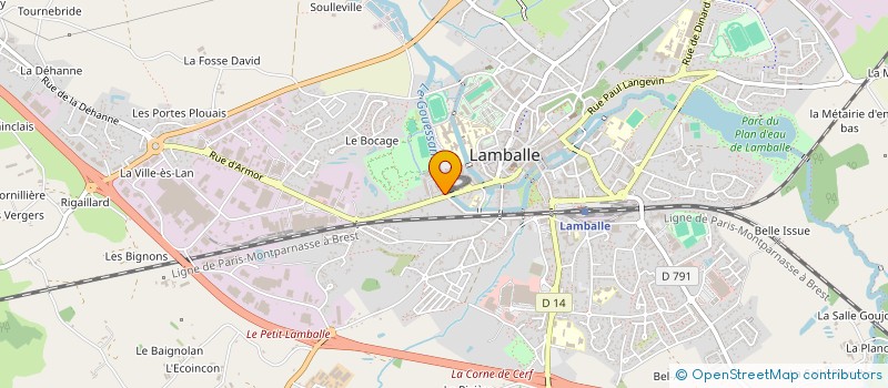 localisation de l'entreprise CARAULT LANJOUAN  LAMBALLE-ARMOR