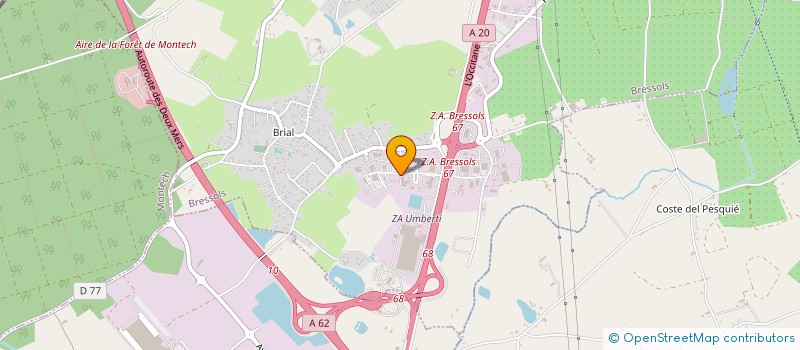 localisation de l'entreprise CARAUMENCE  BRESSOLS