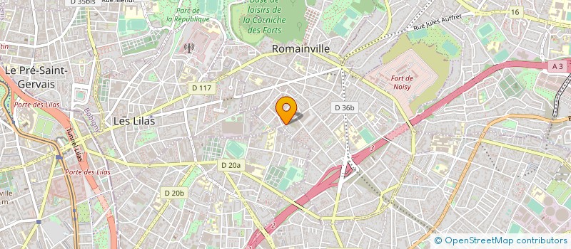 localisation de l'entreprise CARAUTO à ROMAINVILLE