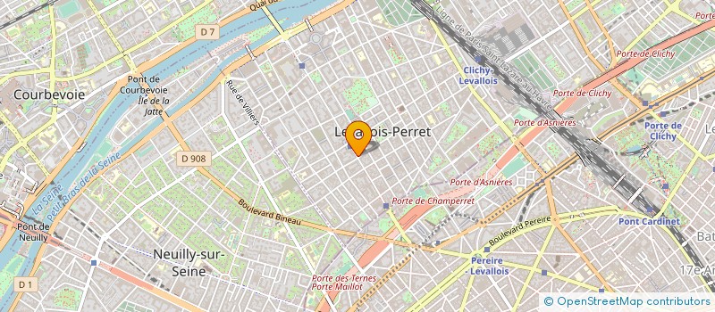 localisation de l'entreprise CARAVAGE à LEVALLOIS-PERRET
