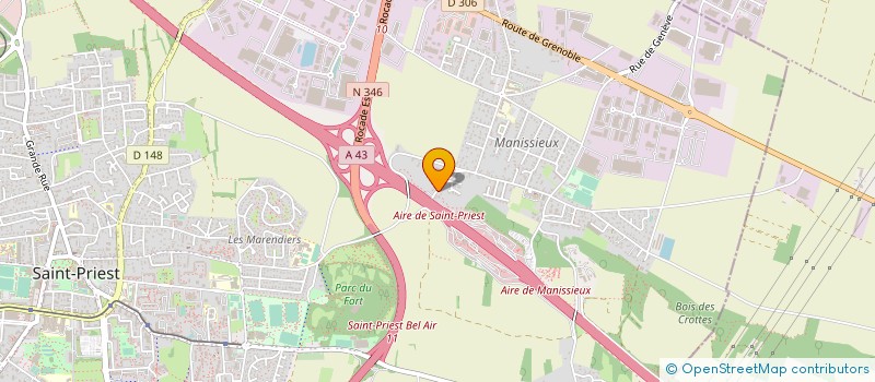 localisation de l'entreprise CARAVAN' LOISIRS EURO SERVICE  ST PRIEST