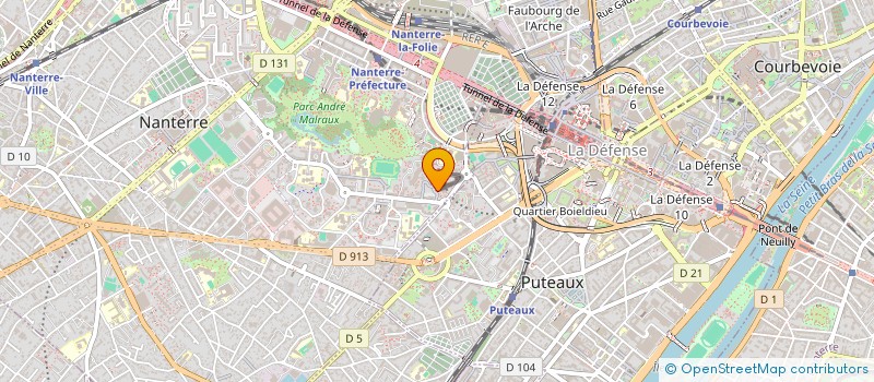 localisation de l'entreprise CARAVANE SANITAIRE DE LA MONGALA  NANTERRE