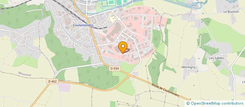 localisation de l'entreprise CARAVANES CAMPING CAR LOISIRS 77 à COULOMMIERS