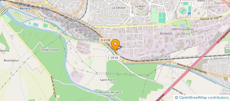 localisation de l'entreprise CARAVANES EXPO à BEZIERS