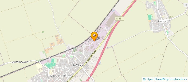 localisation de l'entreprise CARAVANES LOISIRS 51 à WITRY-LES-REIMS