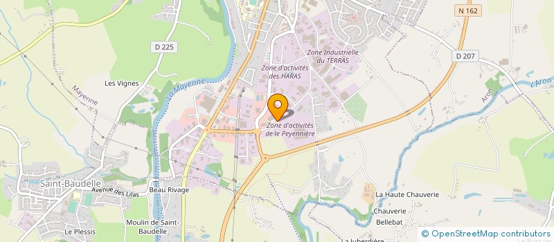 localisation de l'entreprise CARAVANING 53 à MAYENNE