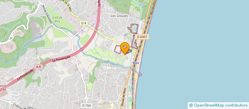 localisation de l'entreprise CARAVANING DOUCE FRANCE à ANTIBES