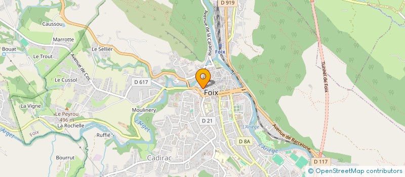 localisation de l'entreprise CARAVEL à FOIX
