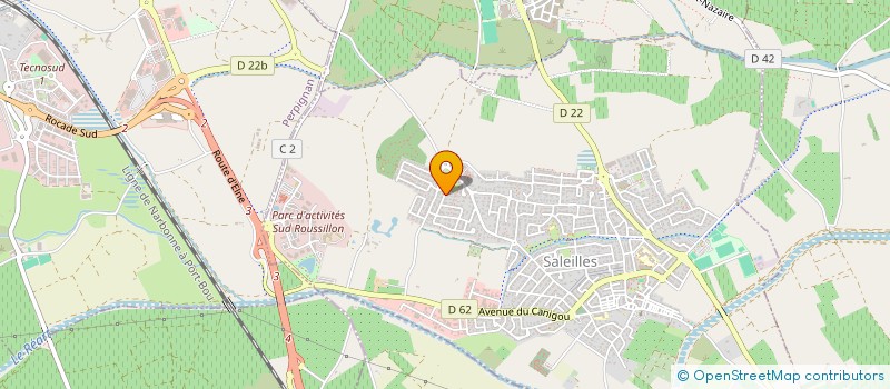 localisation de l'entreprise CARAVELLA  SALEILLES