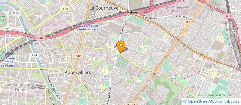 localisation de l'entreprise CARAVELLA DECO  AUBERVILLIERS