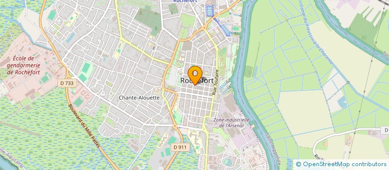 localisation de l'entreprise CARAVELLE  ROCHEFORT