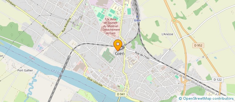localisation de l'entreprise CARAVELLE à GIEN
