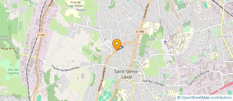 localisation de l'entreprise CARAVIE à SAINT-GENIS-LAVAL