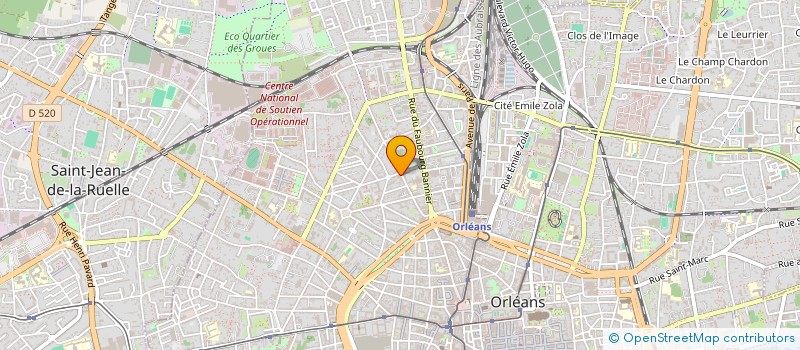 localisation de l'entreprise CARAXIS à ORLEANS