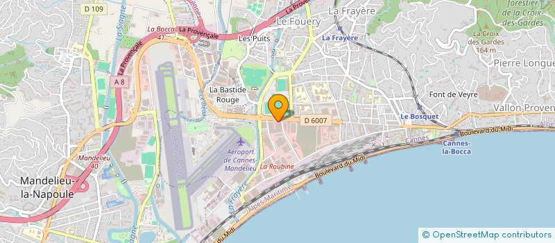 localisation de l'entreprise CARAYENNE à CANNES