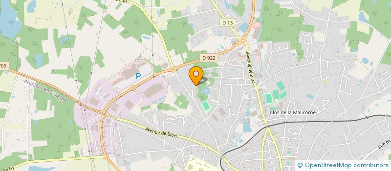 localisation de l'entreprise CARBAJO KINE  ROMORANTIN-LANTHENAY