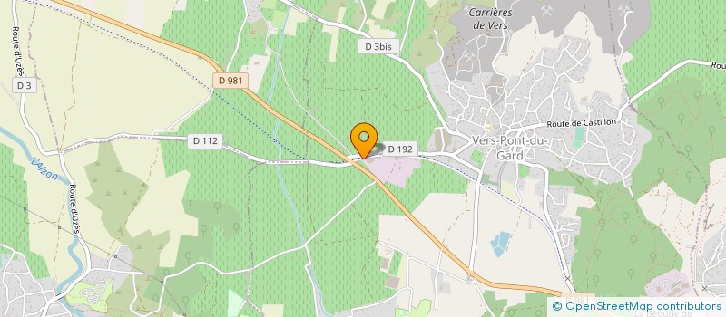 localisation de l'entreprise CARBAL  VERS-PONT-DU-GARD