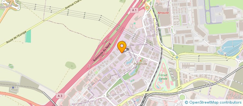 localisation de l'entreprise CARBASE  ROISSY-EN-FRANCE