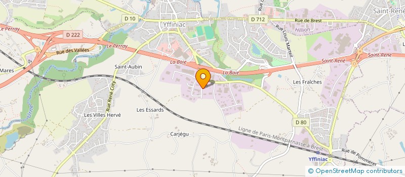 localisation de l'entreprise CARBAX PEINTURE  YFFINIAC