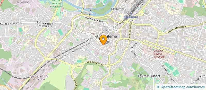 localisation de l'entreprise CARBEAUNE à ANGOULEME