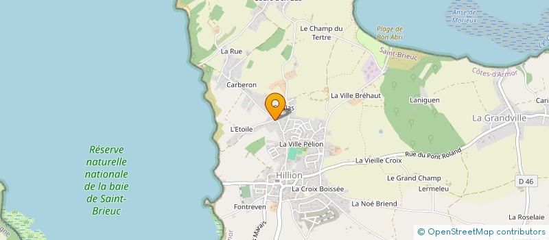 localisation de l'entreprise CARBERON  HILLION