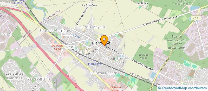 localisation de l'entreprise CARBET  PIERRELAYE