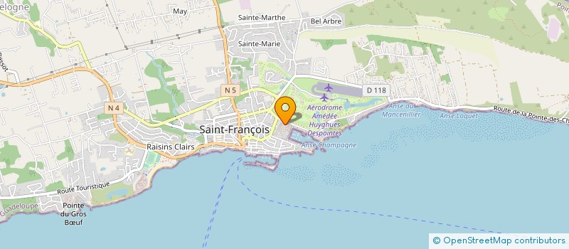 localisation de l'entreprise CARBET PELMEN à SAINT-FRANCOIS